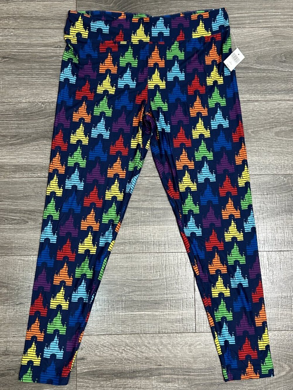 Disney Parks Rainbow Castle Leggings Women’s Large NWT